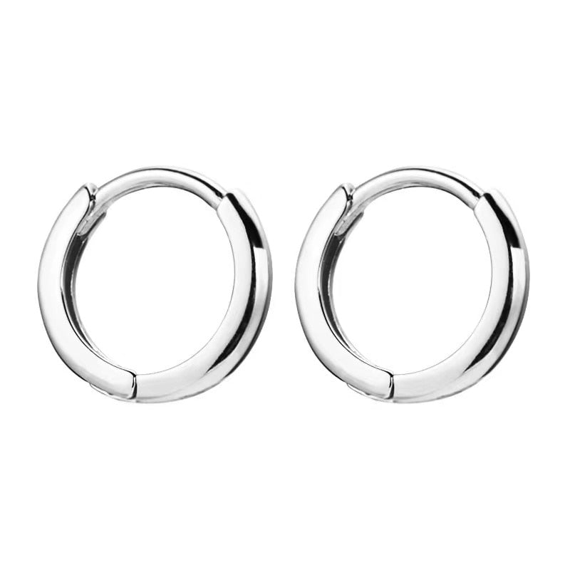 2 boucles d'oreilles minimales en acier inoxydable, petites boucles d'oreilles en cristal de zirconium pour le cartilage, bijoux de piercing pour l'hélix et le tragus